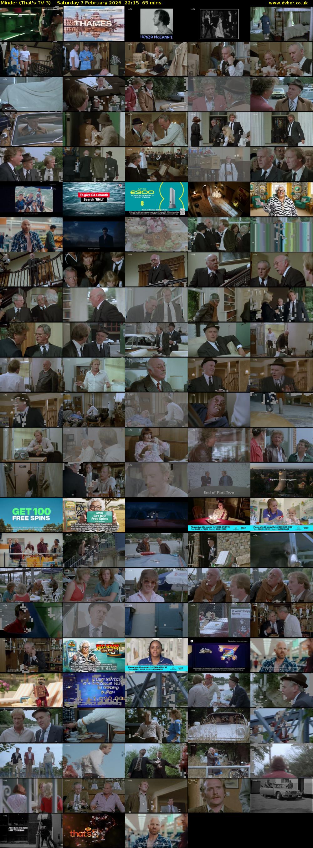 Minder (That's TV 3) Saturday 7 February 2026 22:15 - 23:20