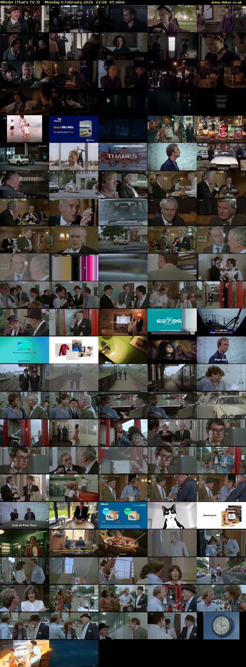 Minder (That's TV 3) Monday 9 February 2026 22:00 - 23:05