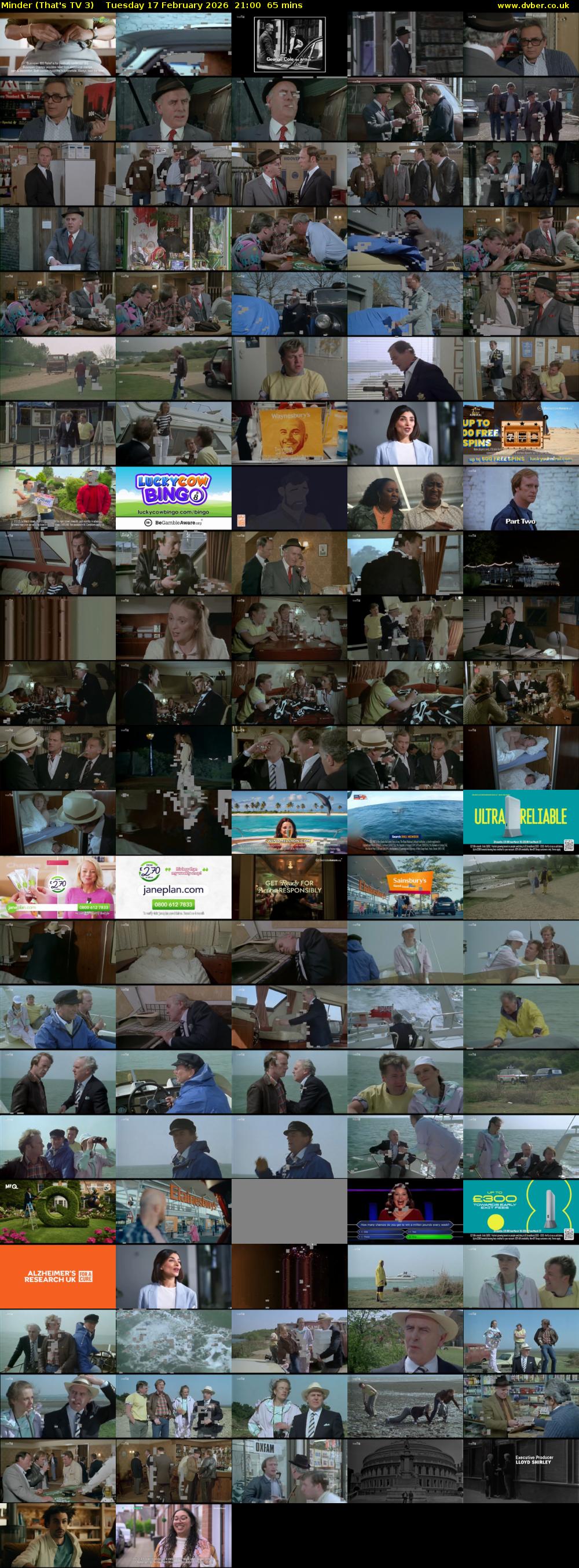 Minder (That's TV 3) Tuesday 17 February 2026 21:00 - 22:05