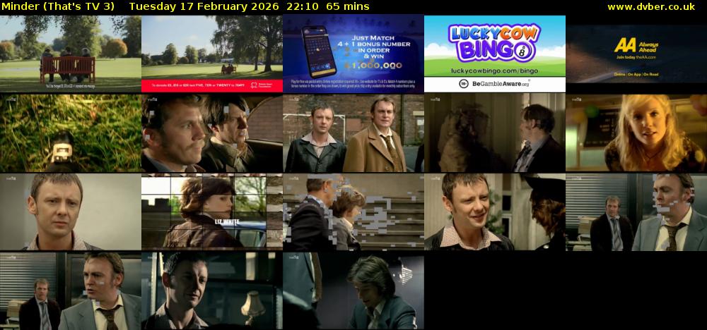 Minder (That's TV 3) Tuesday 17 February 2026 22:10 - 23:15