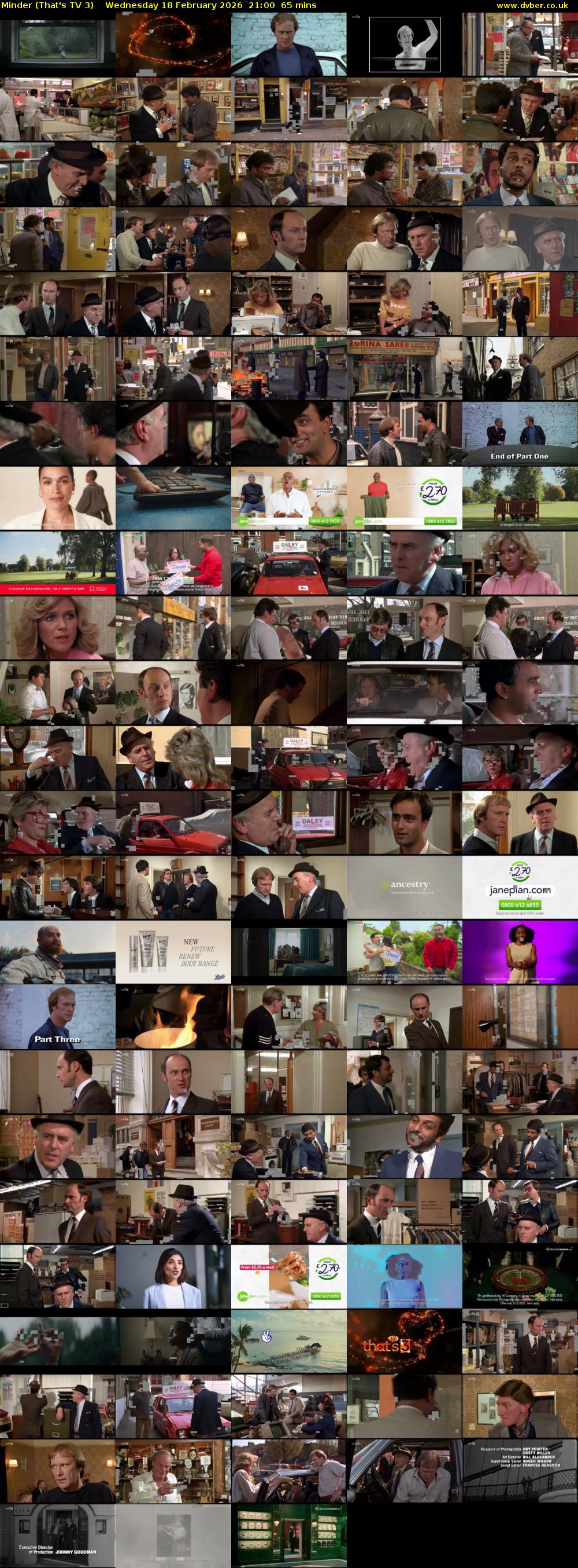 Minder (That's TV 3) Wednesday 18 February 2026 21:00 - 22:05