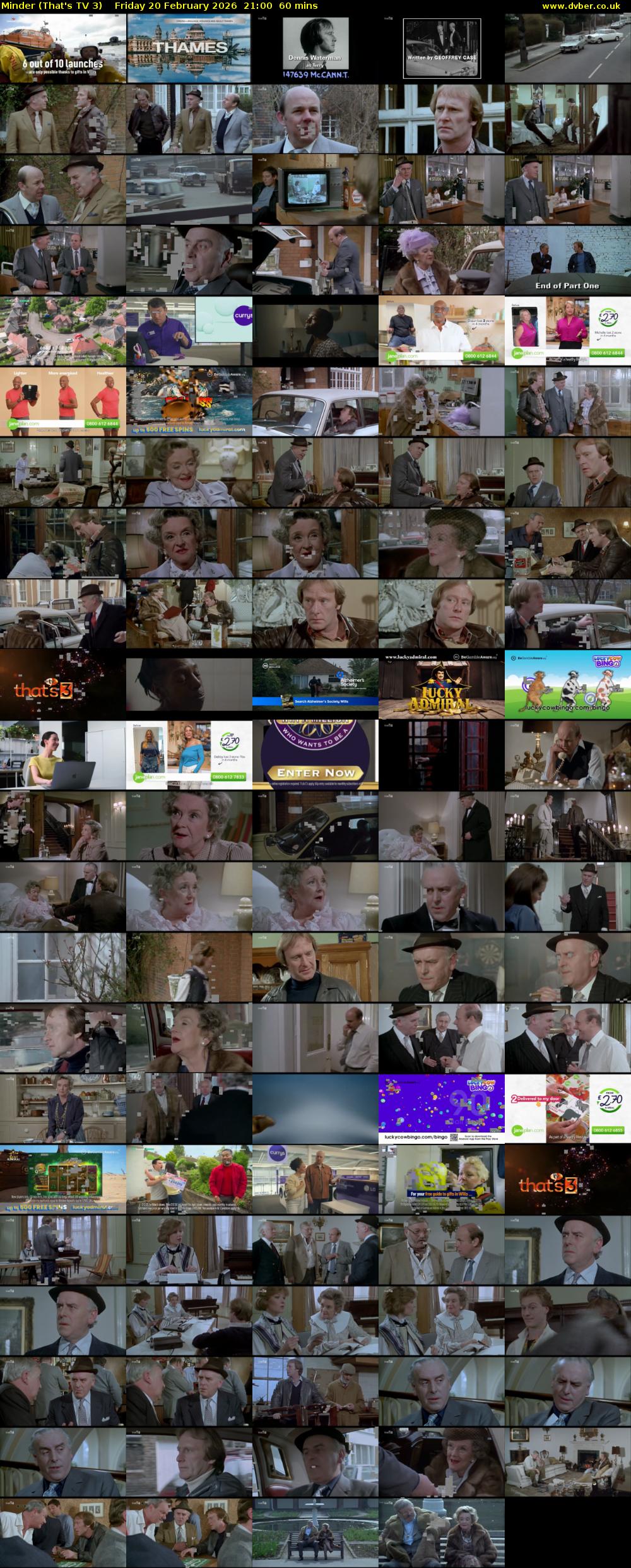 Minder (That's TV 3) Friday 20 February 2026 21:00 - 22:00