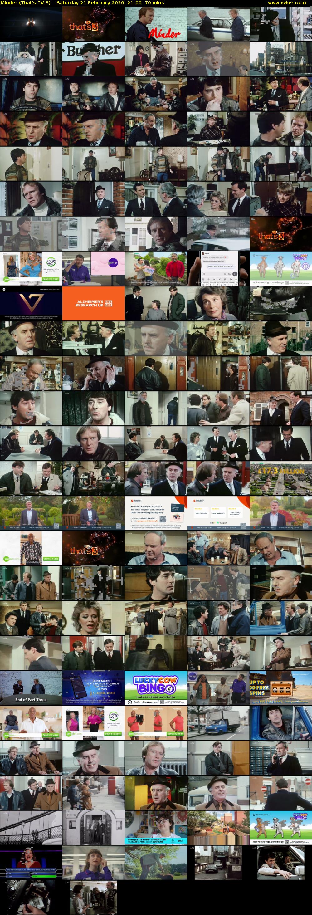 Minder (That's TV 3) Saturday 21 February 2026 21:00 - 22:10