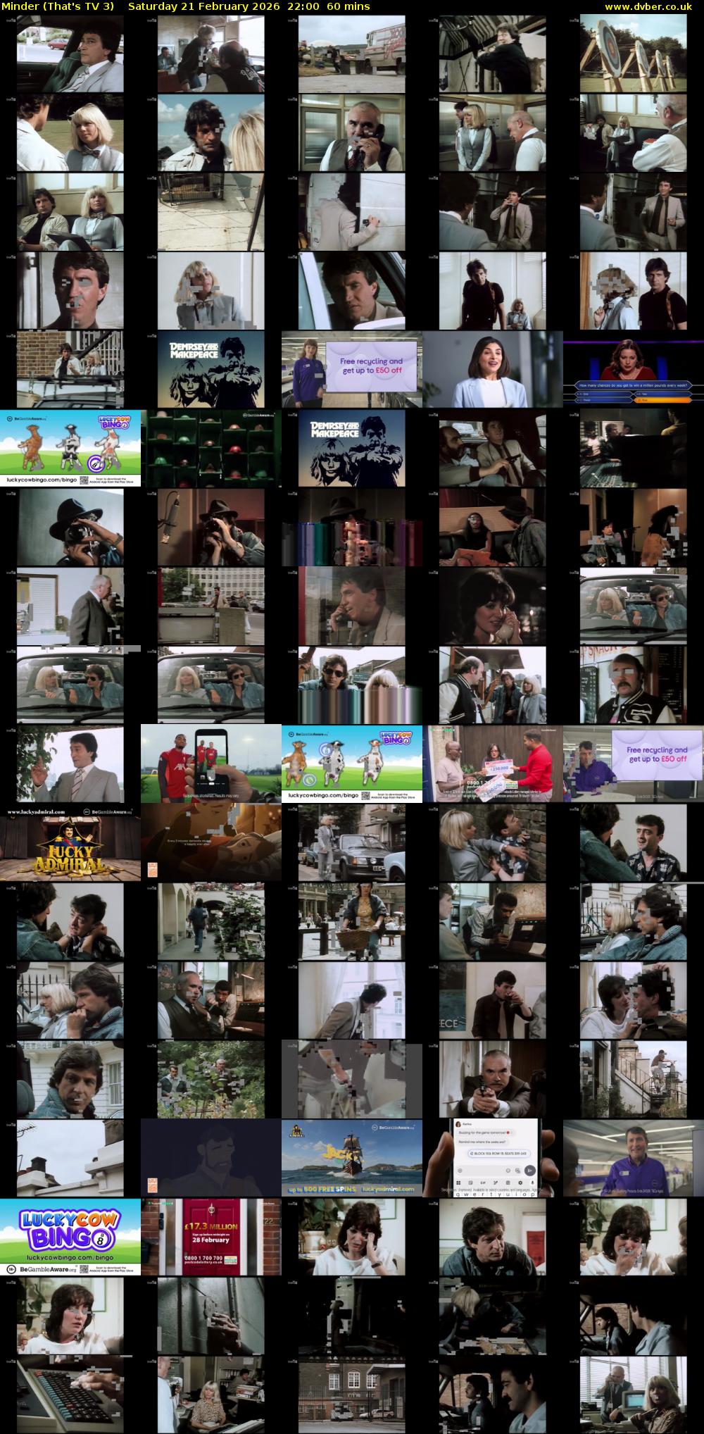 Minder (That's TV 3) Saturday 21 February 2026 22:00 - 23:00