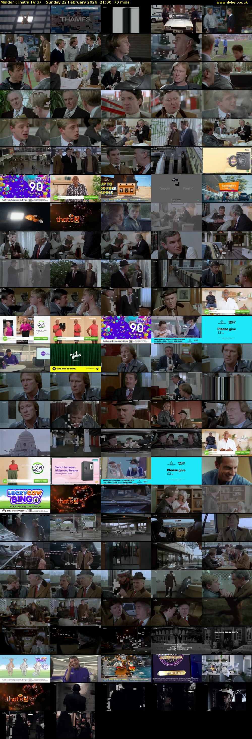 Minder (That's TV 3) Sunday 22 February 2026 21:00 - 22:10