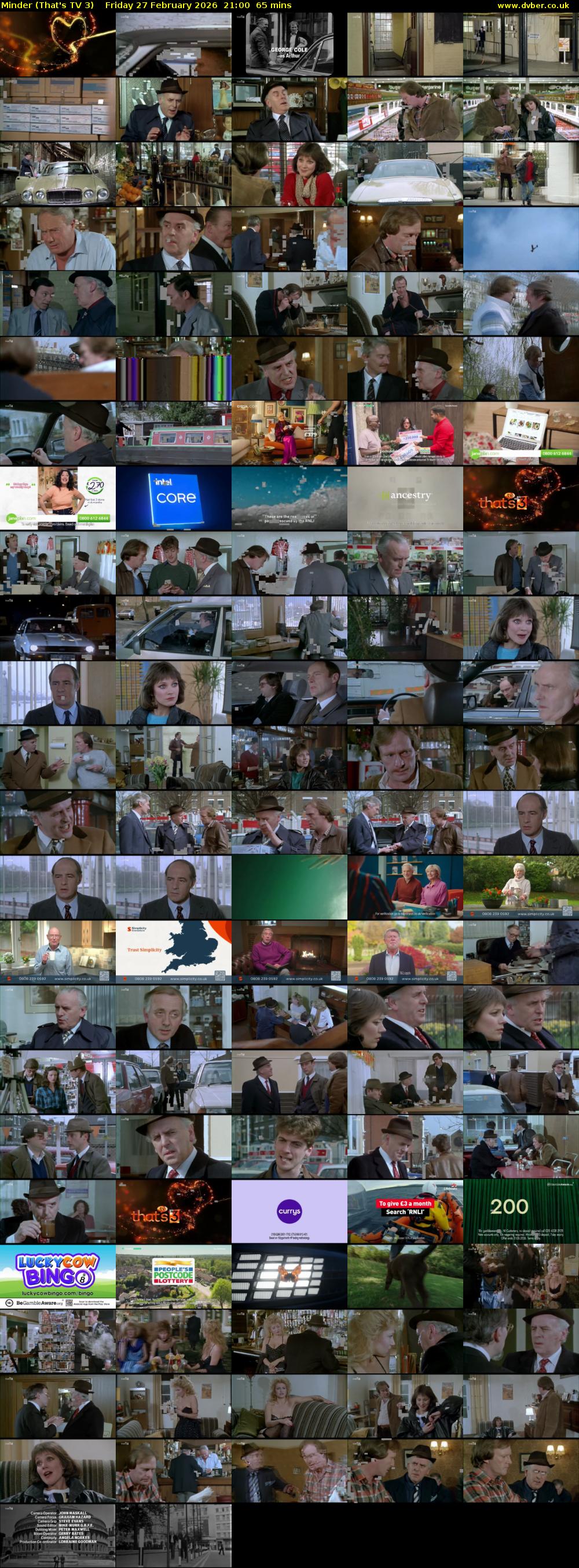 Minder (That's TV 3) Friday 27 February 2026 21:00 - 22:05