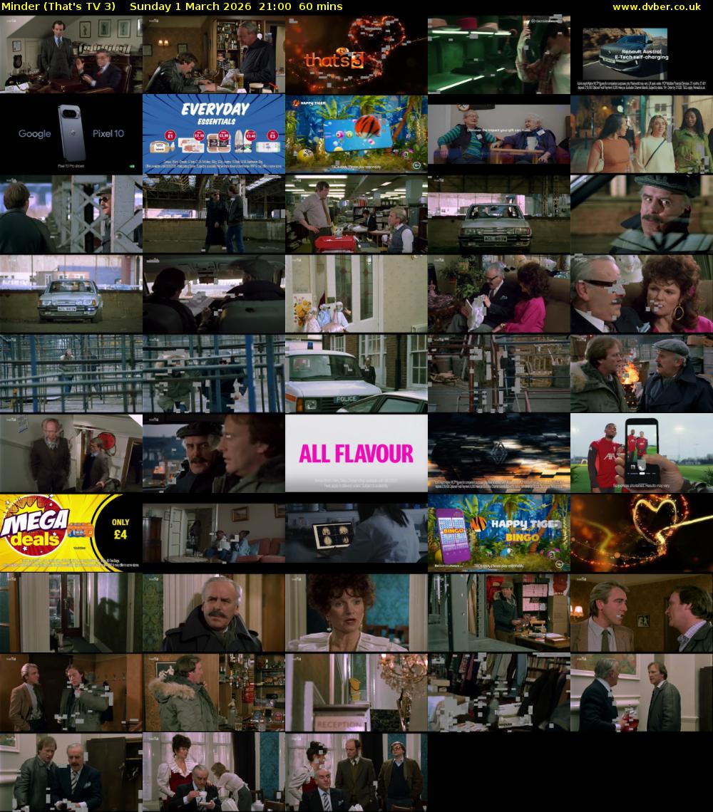 Minder (That's TV 3) Sunday 1 March 2026 21:00 - 22:00