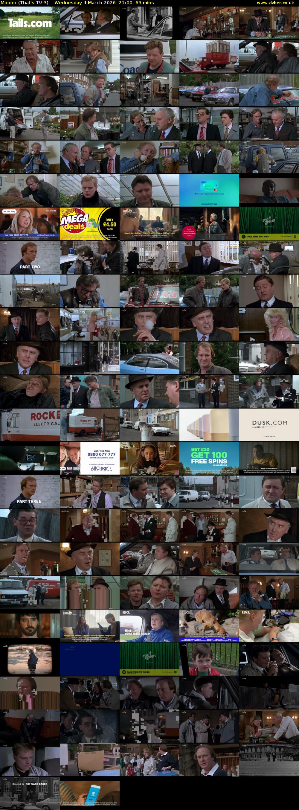 Minder (That's TV 3) Wednesday 4 March 2026 21:00 - 22:05