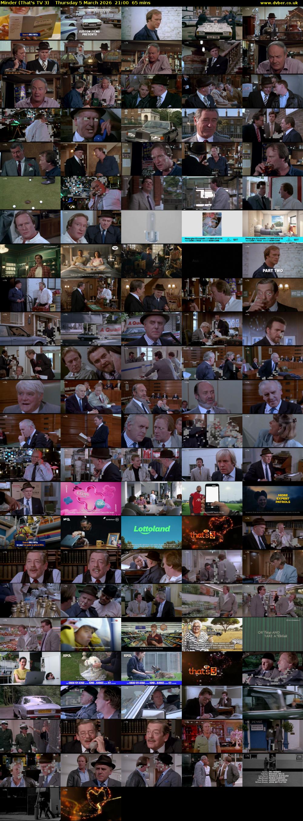 Minder (That's TV 3) Thursday 5 March 2026 21:00 - 22:05