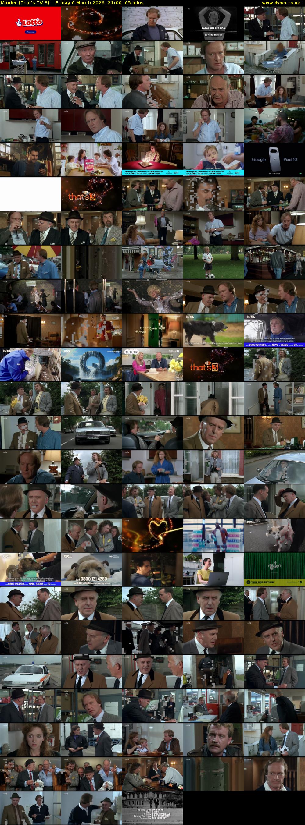 Minder (That's TV 3) Friday 6 March 2026 21:00 - 22:05