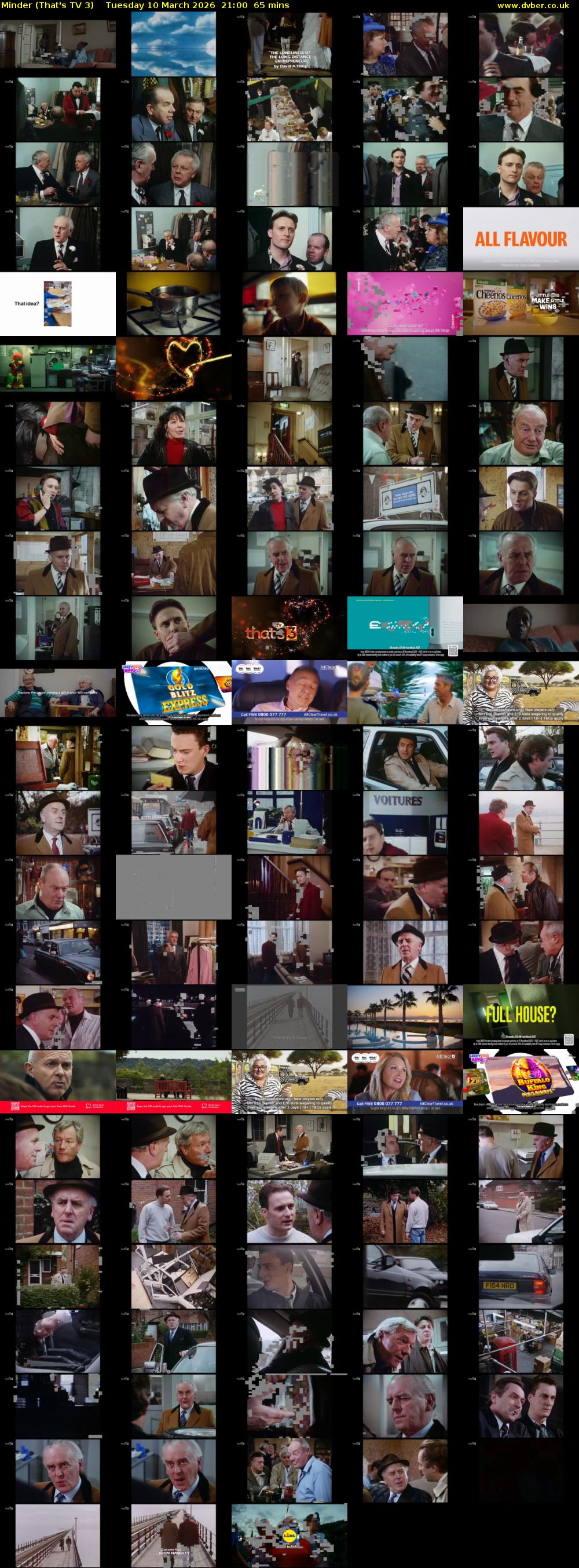 Minder (That's TV 3) Tuesday 10 March 2026 21:00 - 22:05