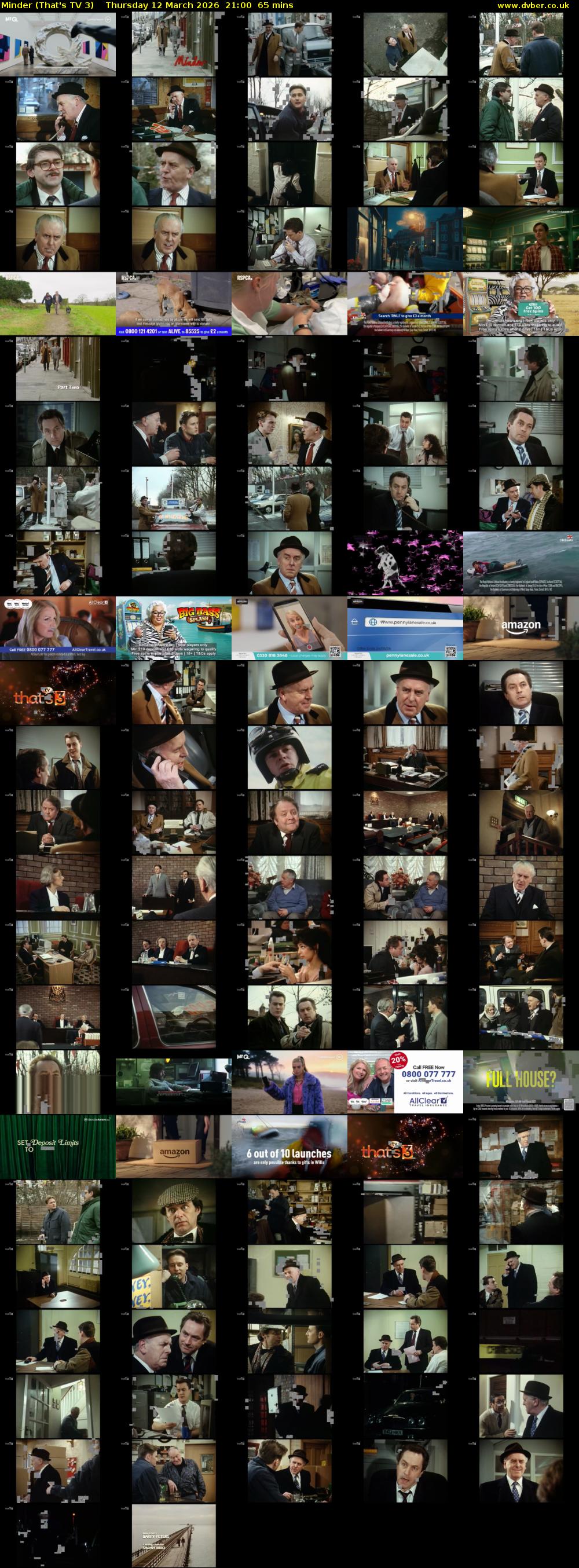 Minder (That's TV 3) Thursday 12 March 2026 21:00 - 22:05