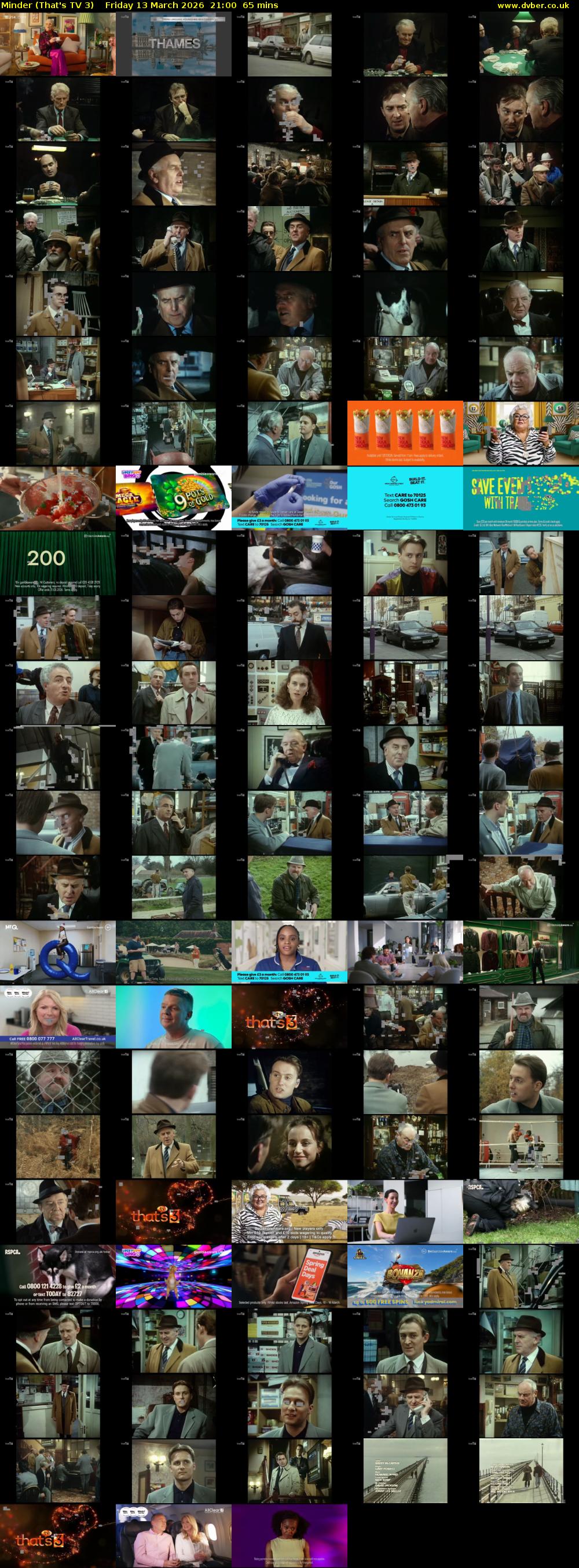 Minder (That's TV 3) Friday 13 March 2026 21:00 - 22:05