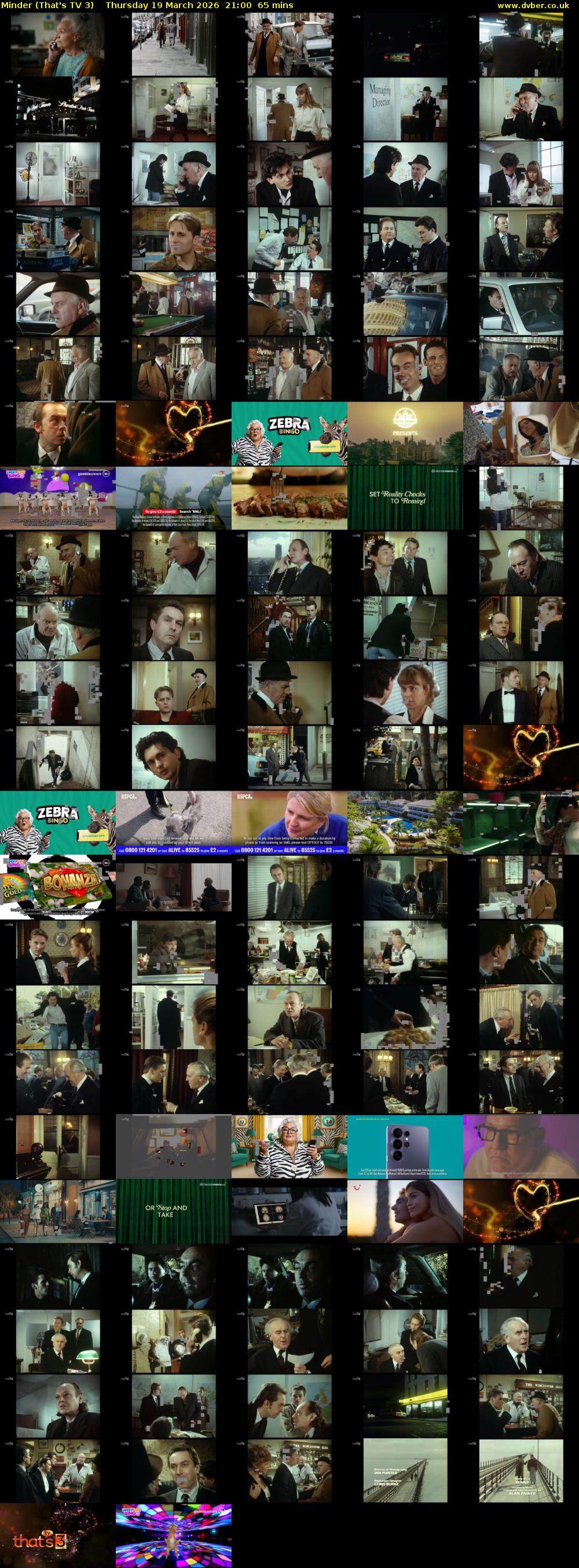 Minder (That's TV 3) Thursday 19 March 2026 21:00 - 22:05