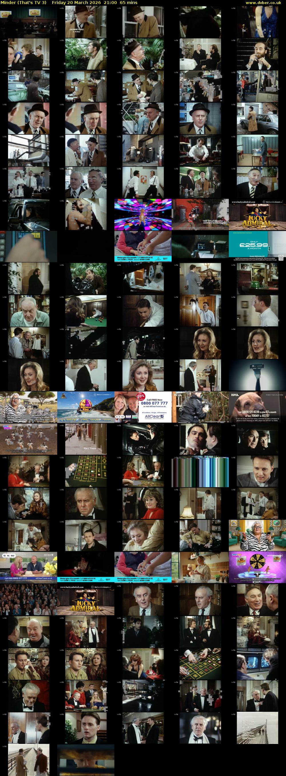 Minder (That's TV 3) Friday 20 March 2026 21:00 - 22:05