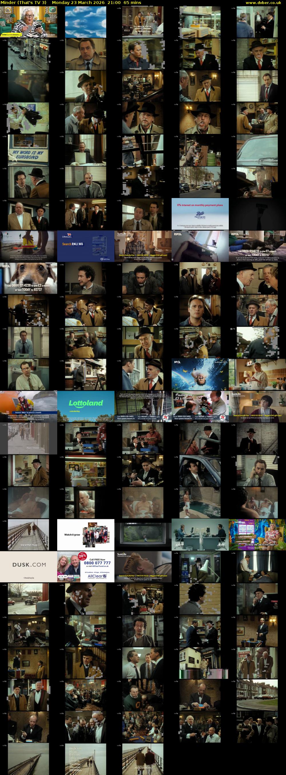 Minder (That's TV 3) Monday 23 March 2026 21:00 - 22:05