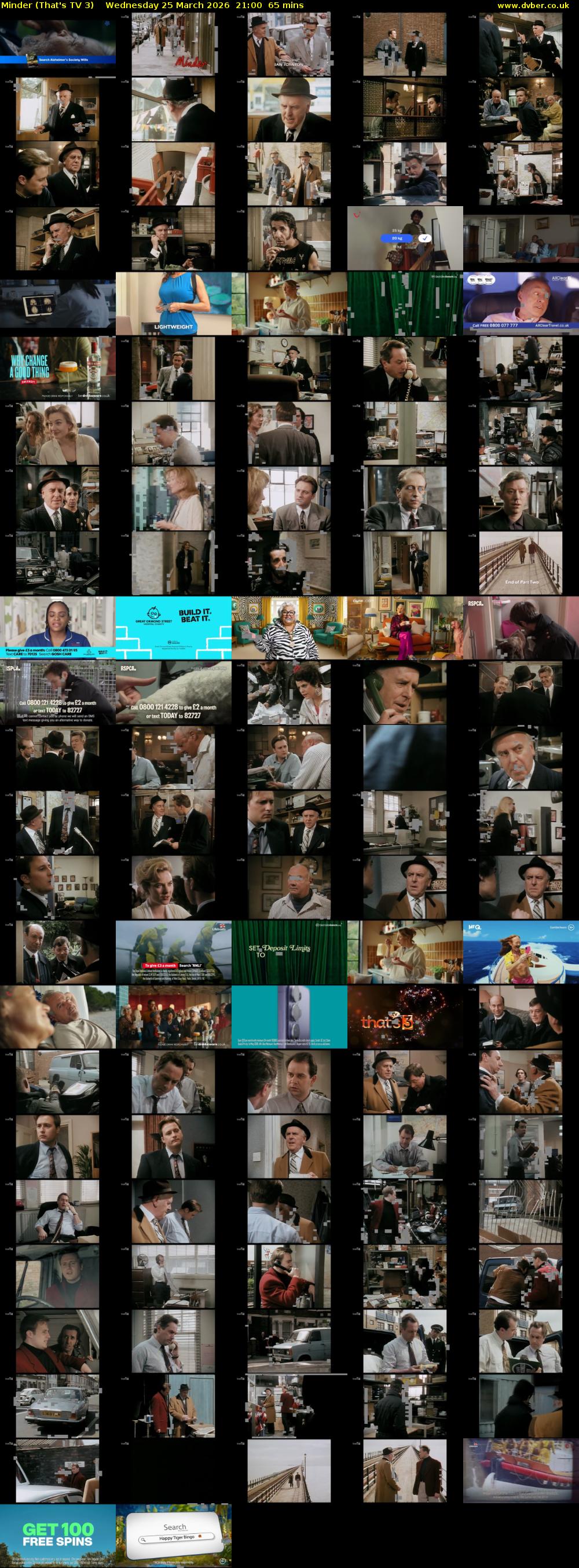 Minder (That's TV 3) Wednesday 25 March 2026 21:00 - 22:05