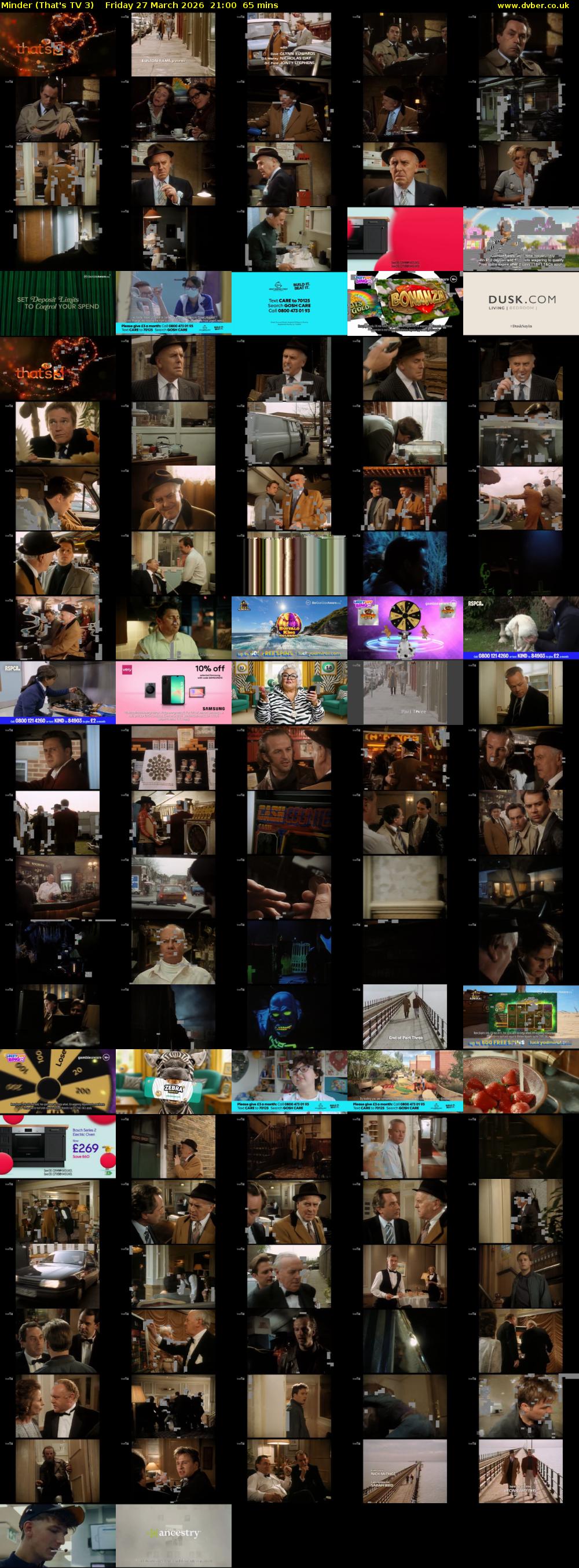 Minder (That's TV 3) Friday 27 March 2026 21:00 - 22:05