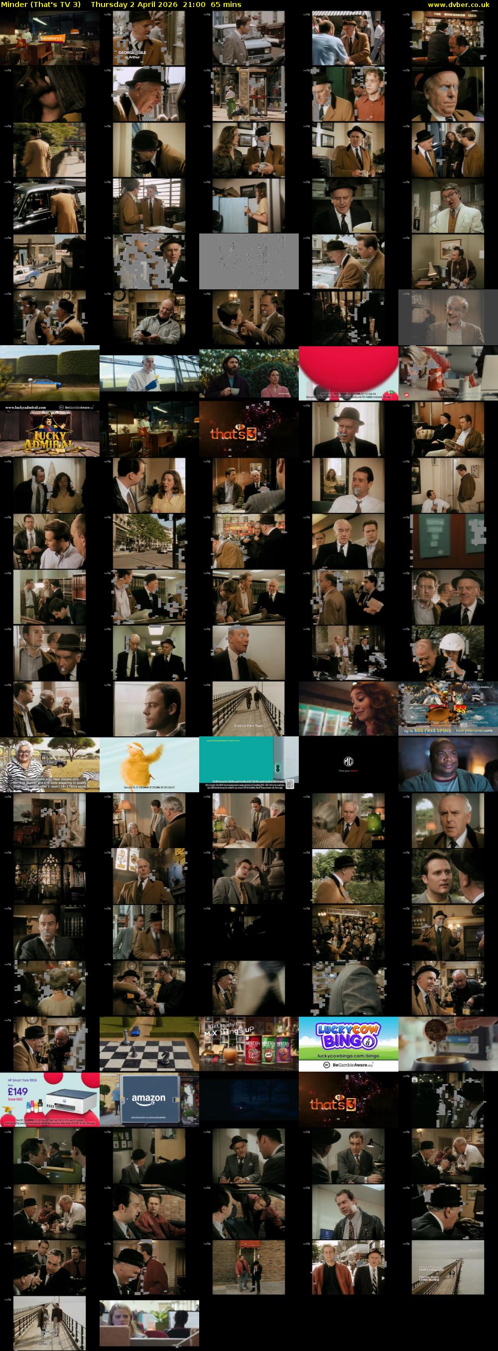 Minder (That's TV 3) Thursday 2 April 2026 21:00 - 22:05