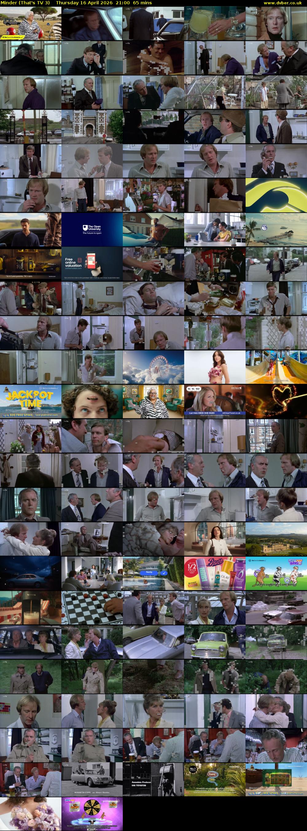Minder (That's TV 3) Thursday 16 April 2026 21:00 - 22:05