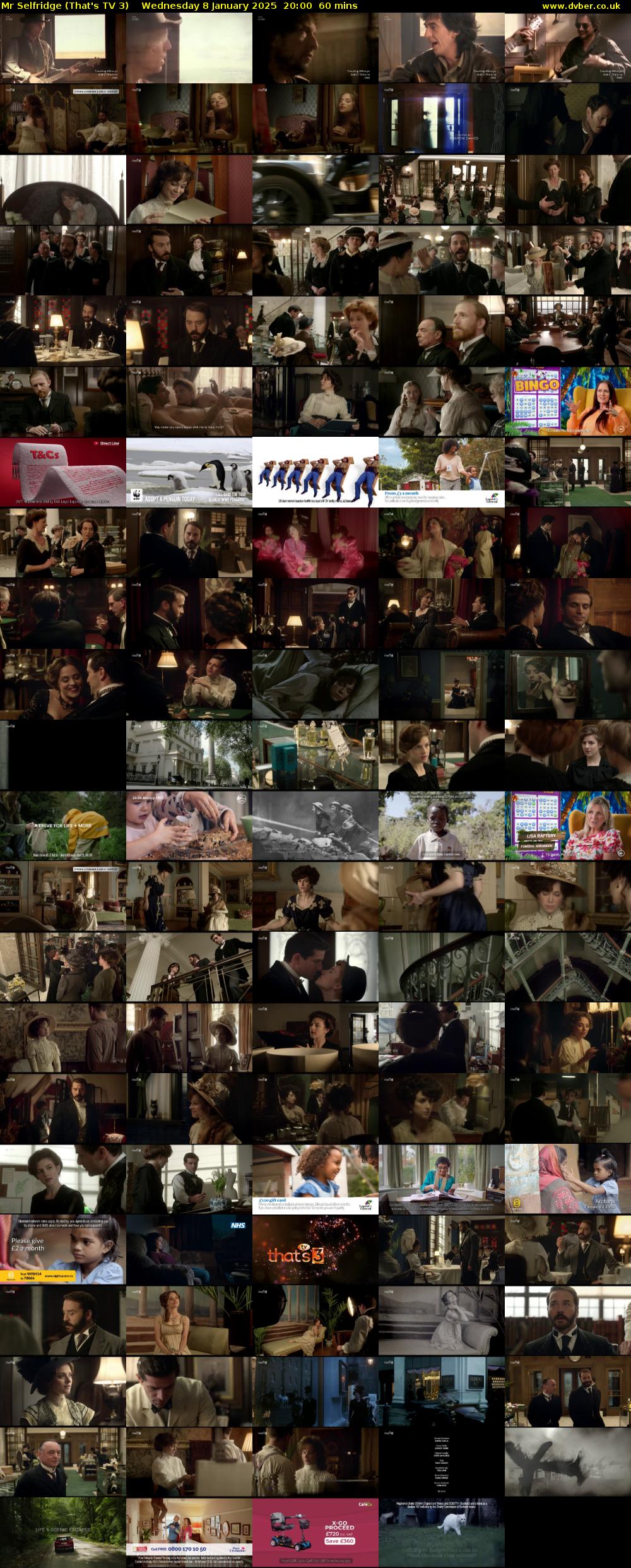 Mr Selfridge (That's TV 3) Wednesday 8 January 2025 20:00 - 21:00