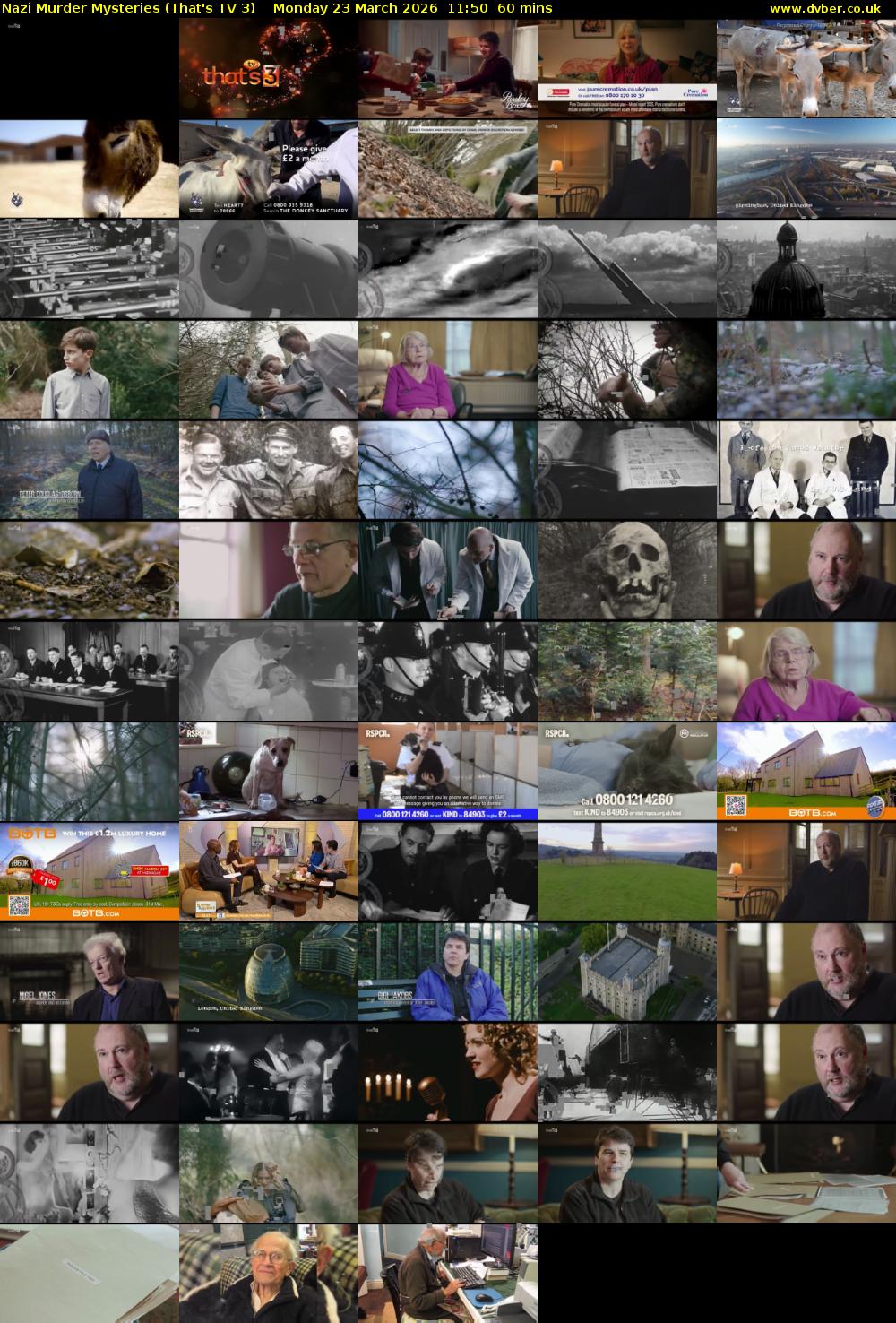 Nazi Murder Mysteries (That's TV 3) Monday 23 March 2026 11:50 - 12:50
