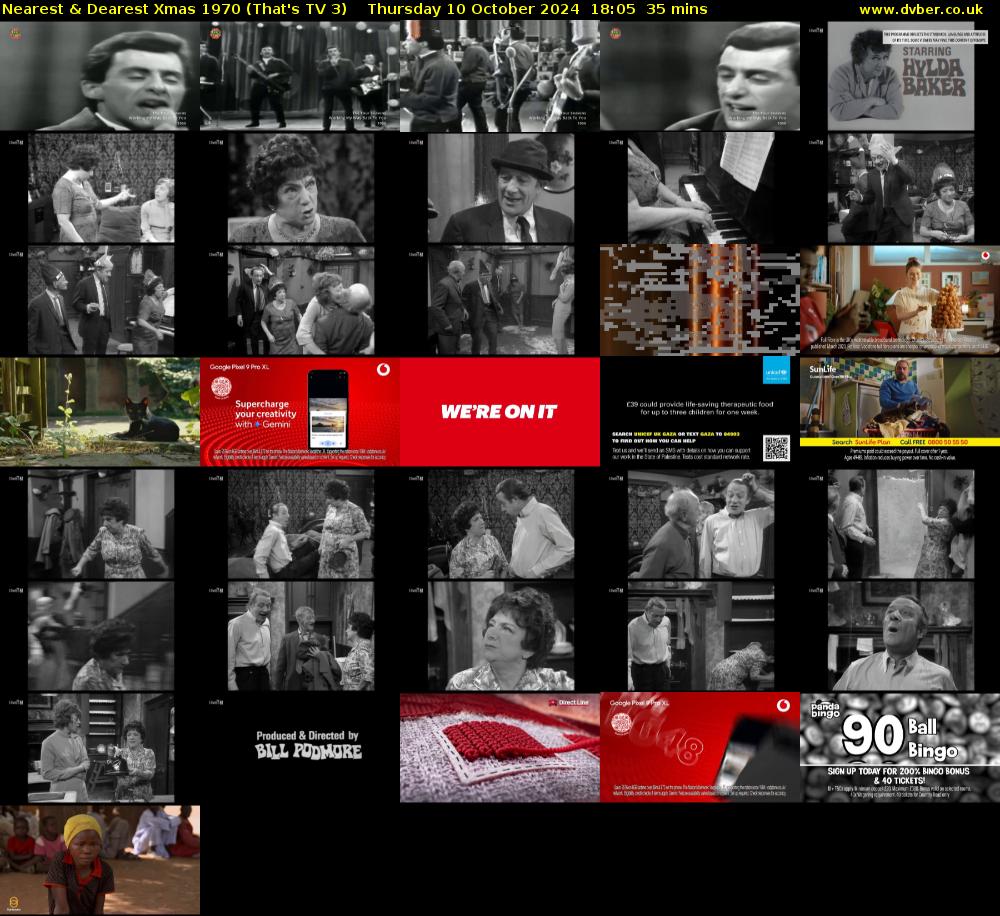 Nearest & Dearest Xmas 1970 (That's TV 3) Thursday 10 October 2024 18:05 - 18:40