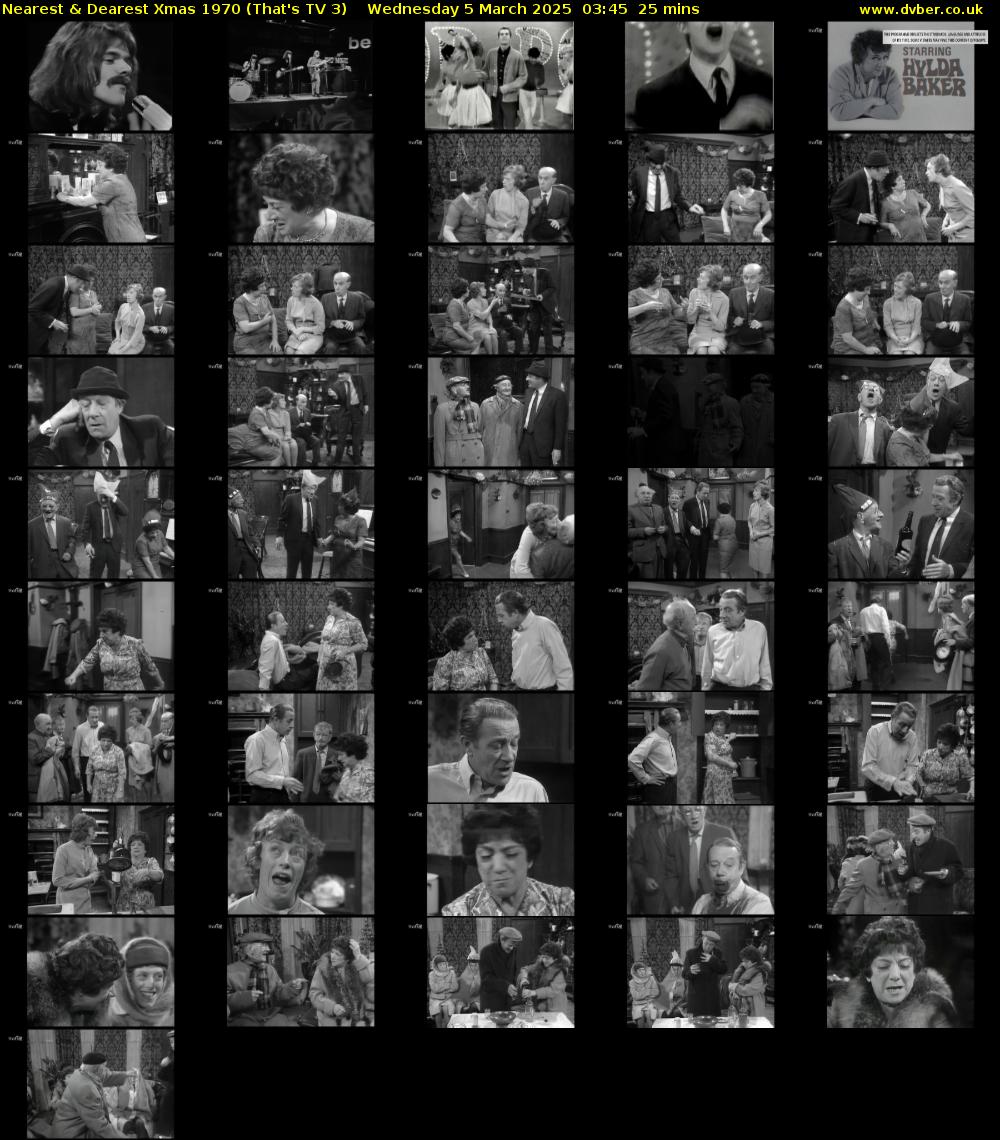Nearest & Dearest Xmas 1970 (That's TV 3) Wednesday 5 March 2025 03:45 - 04:10