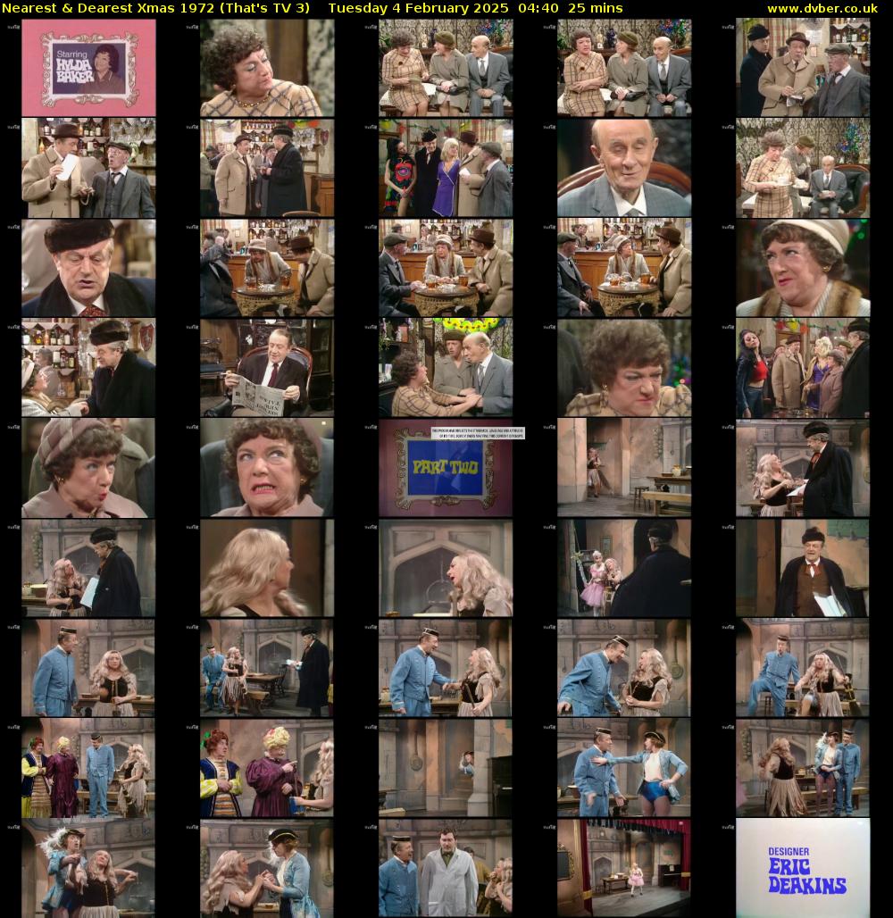 Nearest & Dearest Xmas 1972 (That's TV 3) Tuesday 4 February 2025 04:40 - 05:05