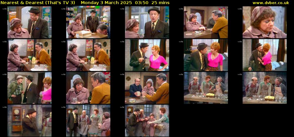 Nearest & Dearest (That's TV 3) Monday 3 March 2025 03:50 - 04:15
