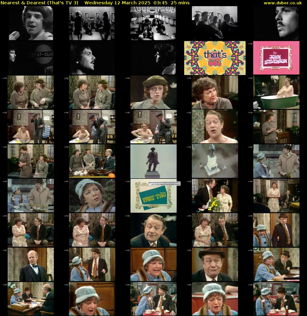 Nearest & Dearest (That's TV 3) Wednesday 12 March 2025 03:45 - 04:10