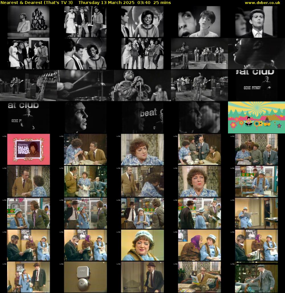 Nearest & Dearest (That's TV 3) Thursday 13 March 2025 03:40 - 04:05