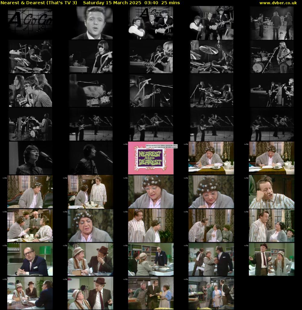 Nearest & Dearest (That's TV 3) Saturday 15 March 2025 03:40 - 04:05