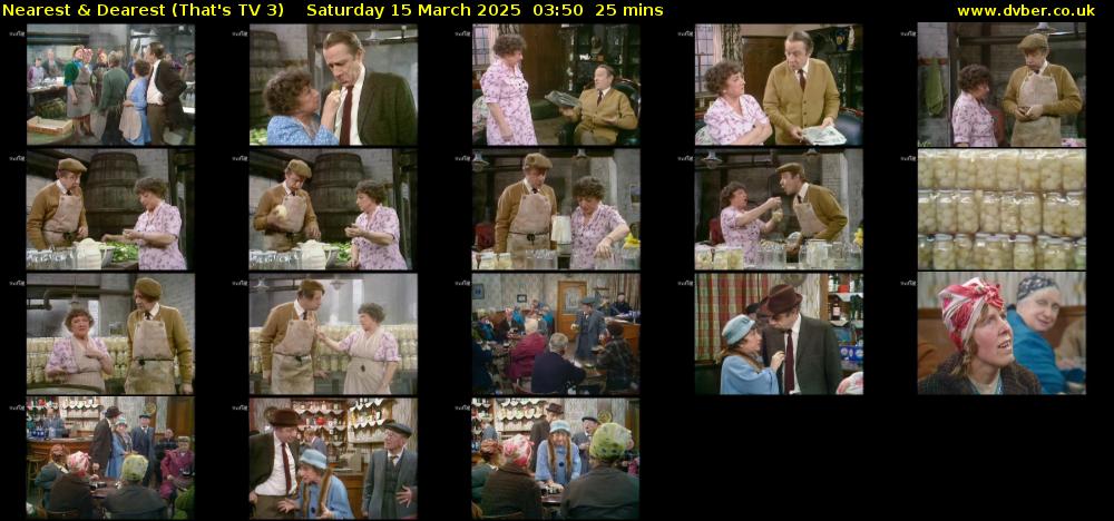 Nearest & Dearest (That's TV 3) Saturday 15 March 2025 03:50 - 04:15
