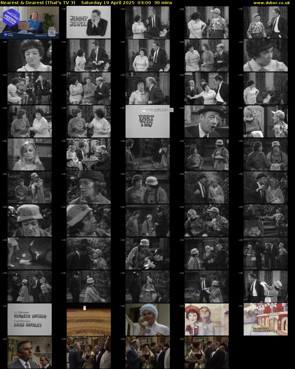 Nearest & Dearest (That's TV 3) Saturday 19 April 2025 03:00 - 03:30