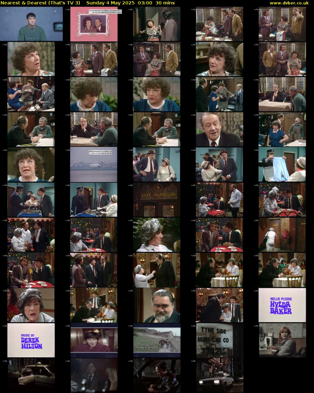 Nearest & Dearest (That's TV 3) Sunday 4 May 2025 03:00 - 03:30