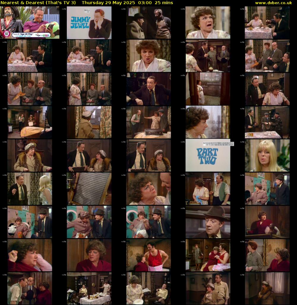 Nearest & Dearest (That's TV 3) Thursday 29 May 2025 03:00 - 03:25