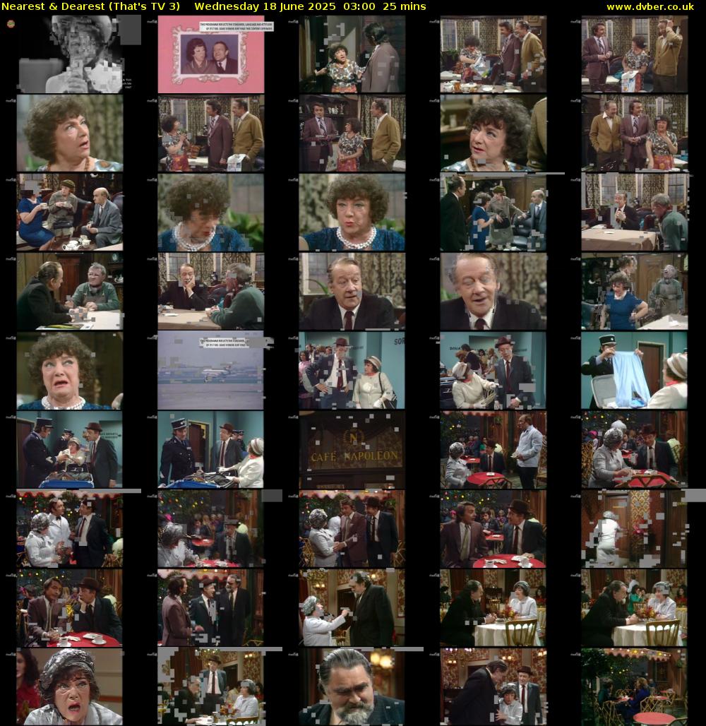 Nearest & Dearest (That's TV 3) Wednesday 18 June 2025 03:00 - 03:25