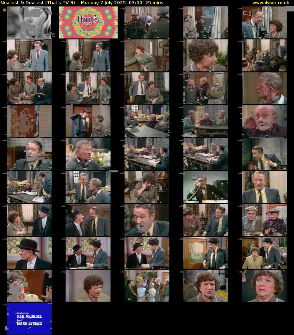 Nearest & Dearest (That's TV 3) Monday 7 July 2025 03:00 - 03:25