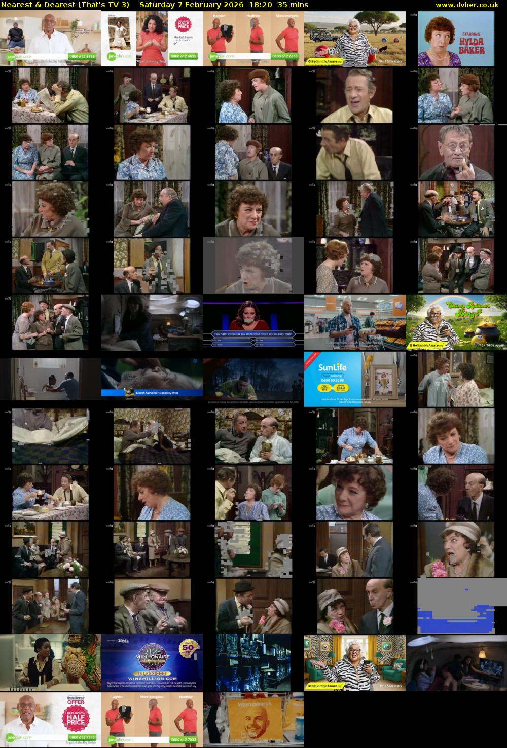 Nearest & Dearest (That's TV 3) Saturday 7 February 2026 18:20 - 18:55