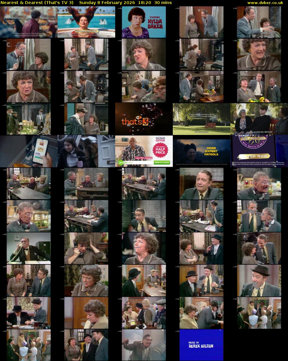 Nearest & Dearest (That's TV 3) Sunday 8 February 2026 18:20 - 18:50