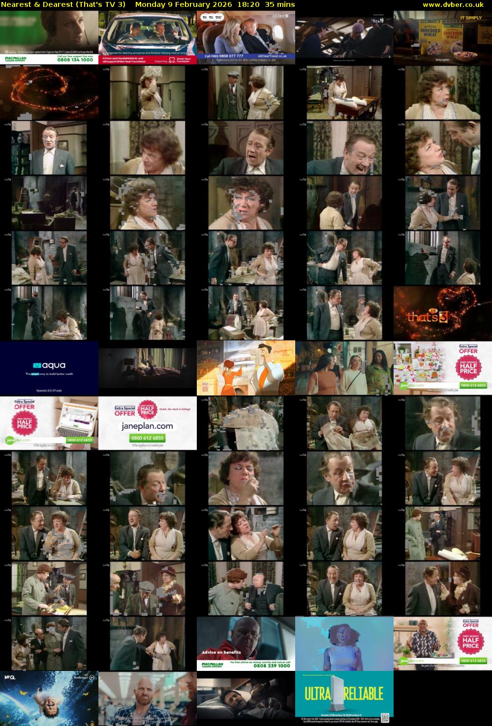 Nearest & Dearest (That's TV 3) Monday 9 February 2026 18:20 - 18:55