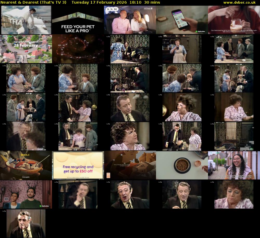 Nearest & Dearest (That's TV 3) Tuesday 17 February 2026 18:10 - 18:40