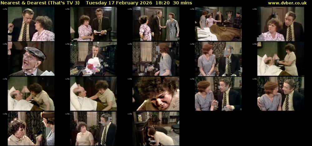 Nearest & Dearest (That's TV 3) Tuesday 17 February 2026 18:20 - 18:50