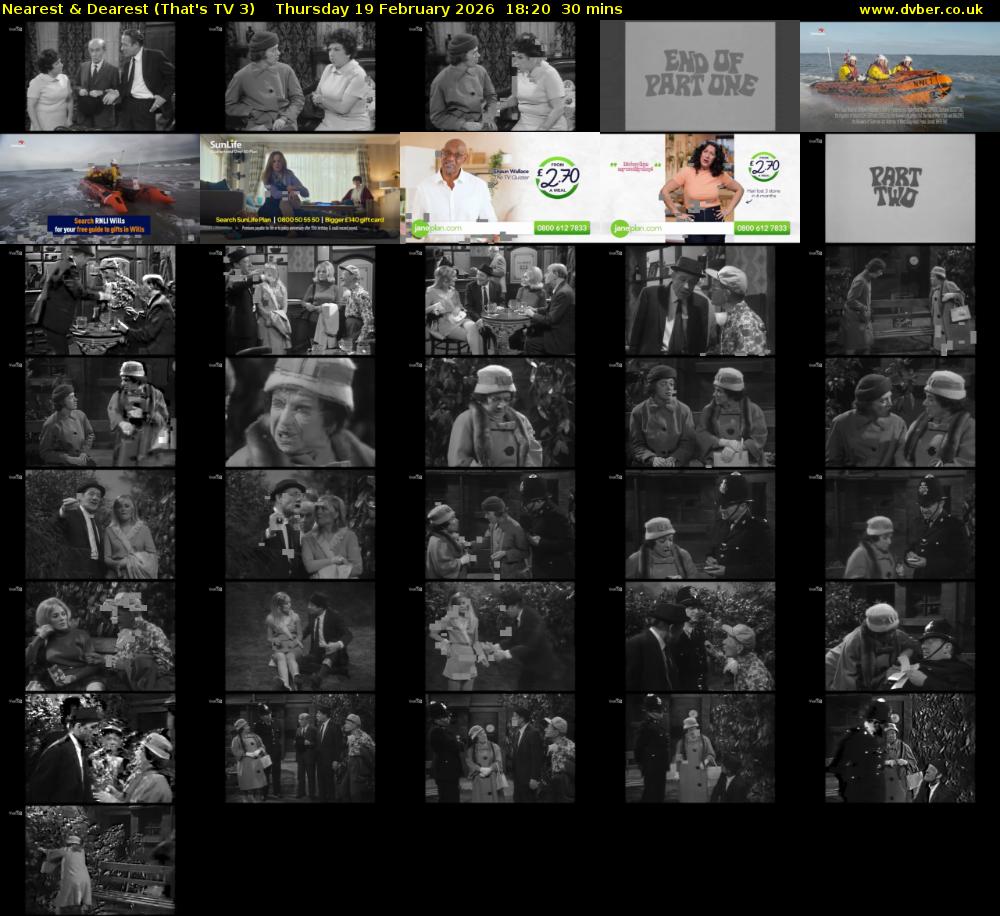 Nearest & Dearest (That's TV 3) Thursday 19 February 2026 18:20 - 18:50