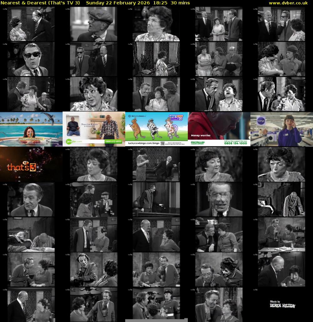 Nearest & Dearest (That's TV 3) Sunday 22 February 2026 18:25 - 18:55