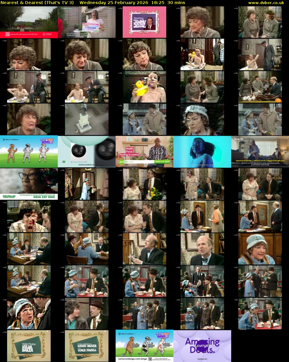 Nearest & Dearest (That's TV 3) Wednesday 25 February 2026 18:25 - 18:55