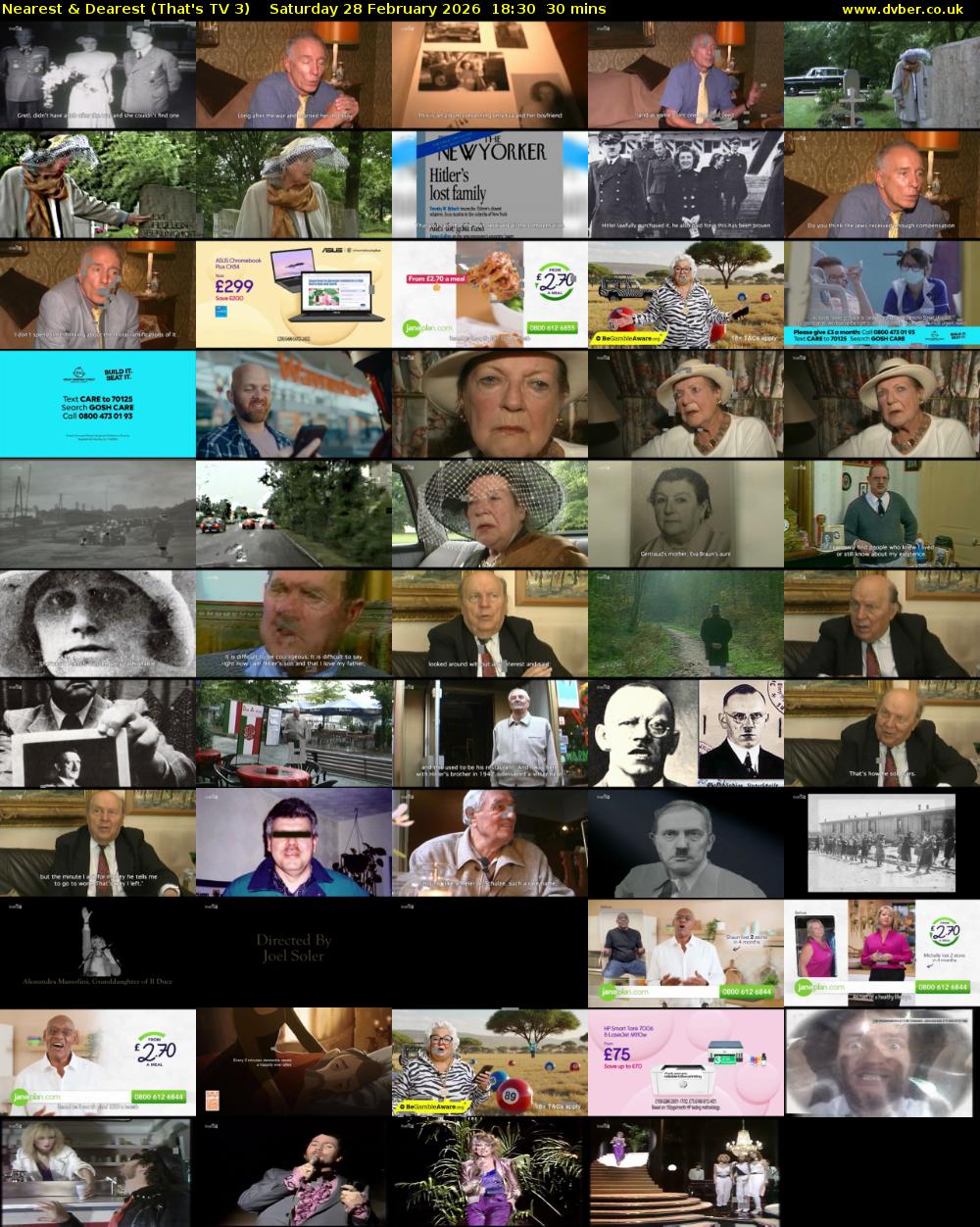 Nearest & Dearest (That's TV 3) Saturday 28 February 2026 18:30 - 19:00