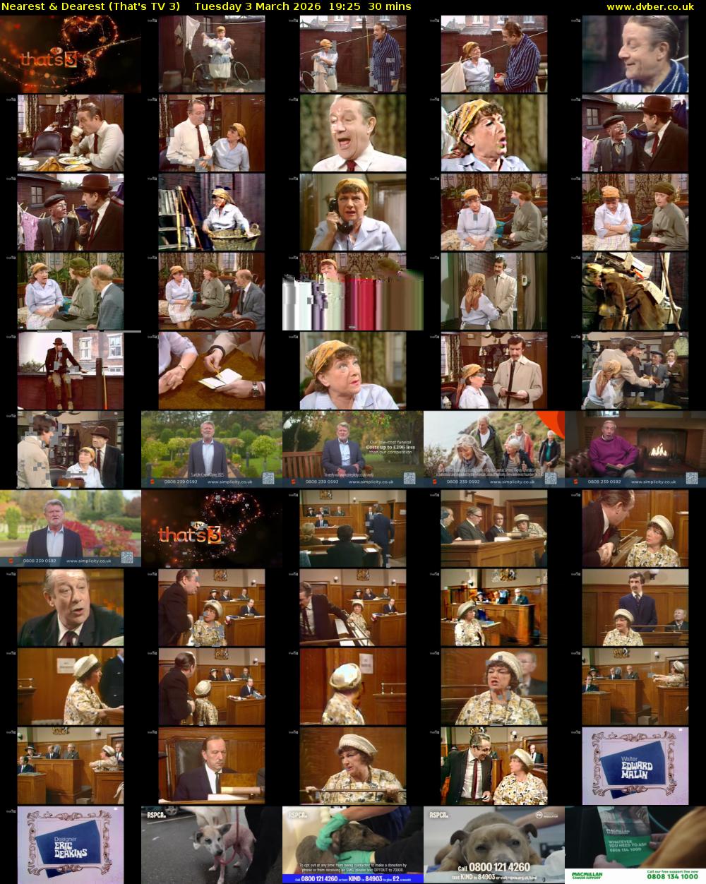 Nearest & Dearest (That's TV 3) Tuesday 3 March 2026 19:25 - 19:55