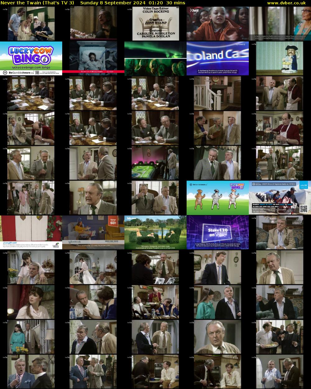 Never the Twain (That's TV 3) Sunday 8 September 2024 01:20 - 01:50